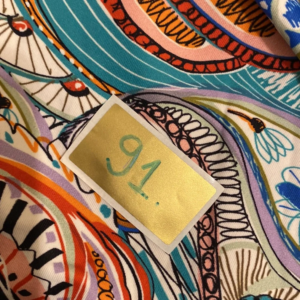 J. Crew Multicolor Paisley One-Piece with Nude Lining. Size 4